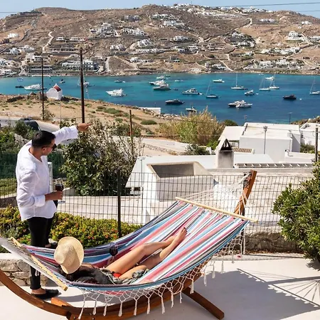 Σπίτι διακοπών Yalos Mykonos 4 Bedroom Luxury House 5 Minute From Ornos W Sea & Sunset View