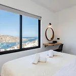 Casa de Férias Yalos Mykonos 4 Bedroom Luxury House 5 Minute From Ornos W Sea & Sunset View